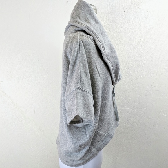 Gray Heather Cowlneck Short Sleeve Sweater Loft - Picture 3 of 8